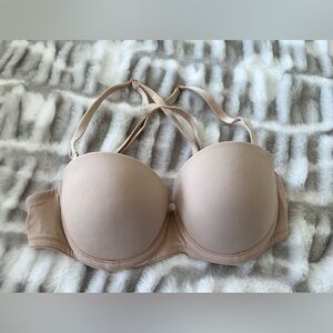 PINK Beige Wear Everywhere Multi-way Padded Push-up Bra Size 32A